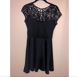 Black Floral Dress Medium
